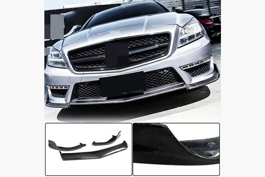 Mercedes CLS C218 2011-2018 Nakładka na przedni zderzak Lip V1 (do CLS63 AMG SD 2011-2014, Carbon) Image