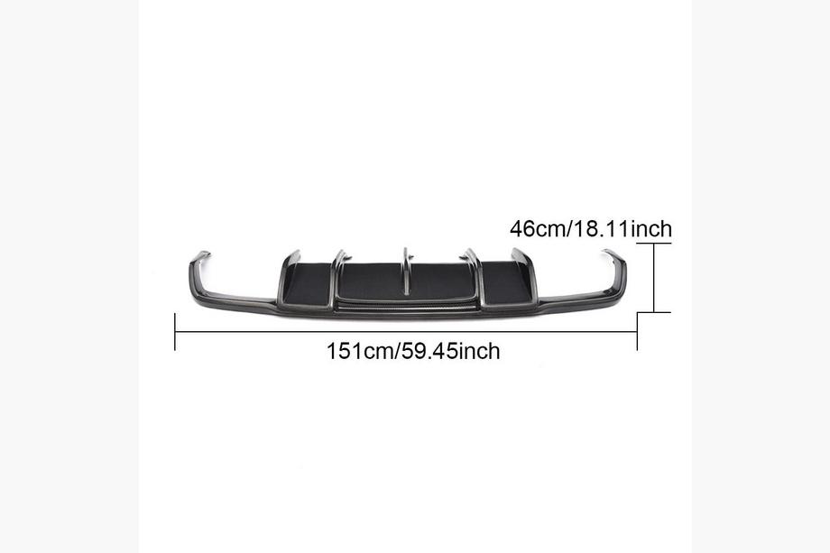 Mercedes CLS C218 2011-2018 Dyfuzor tylnego zderzaka do AMG-Line/CLS63 AMG 2011-2014, Carbon Zdjęcia 6
