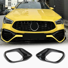 Mercedes CLA C118 2019- Nakładki na przedni zderzak (do CLA45 AMG 2019-2022, ABS) zdjęcia 1