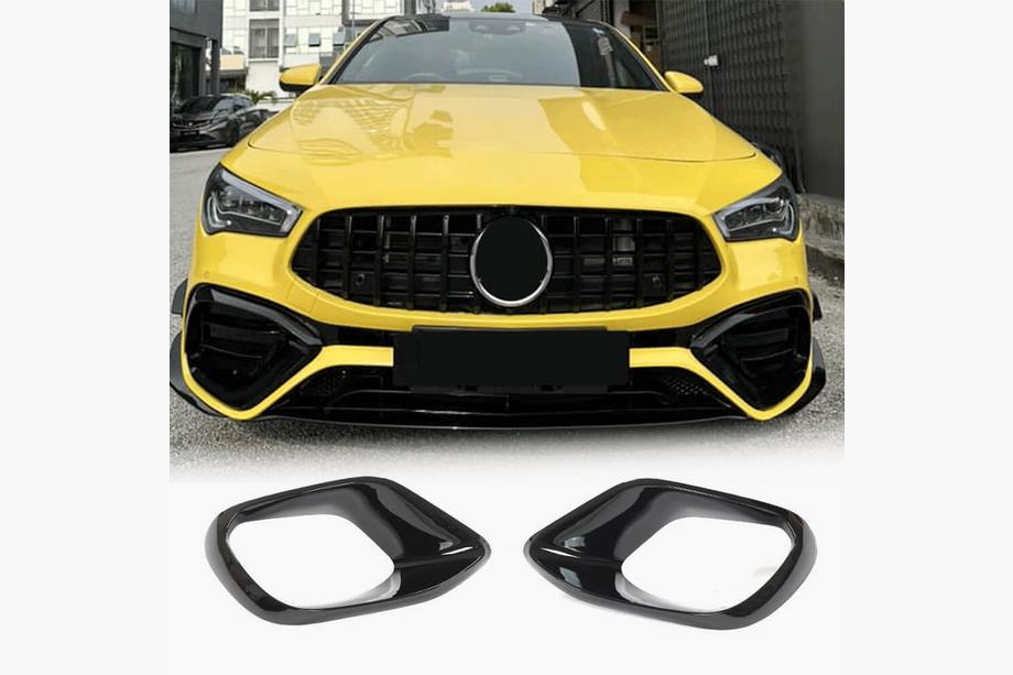 Mercedes CLA C118 2019- Nakładki na przedni zderzak (do CLA45 AMG 2019-2022, ABS) Image
