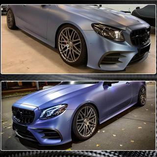 Nakładka na przedni zderzak Lip dla AMG-Line 2017-2019 Carbon zdjęcia 4