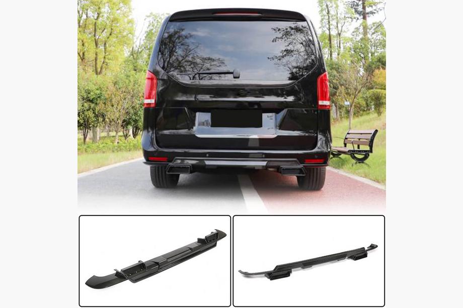 Mercedes Vito/V-class W447 2014- Dyfuzor Tylnego Zderzaka V1 do V-Class 2014-2019 Carbon Image