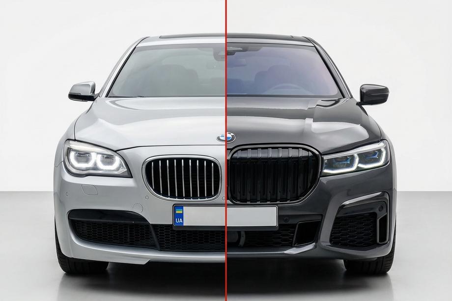 BMW 7 Series F01/F02 2008-2015 Zestaw konwersji facelift na G12 M760 (bez wymiany pokrywy bagażnika i tylnych błotników) Image