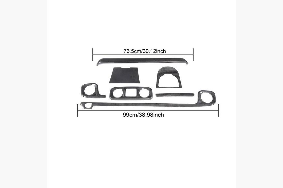 Mercedes G class W463 2018-2024 Zestaw wstawek karbonowych do wnetrza V1 Zdjęcia 5