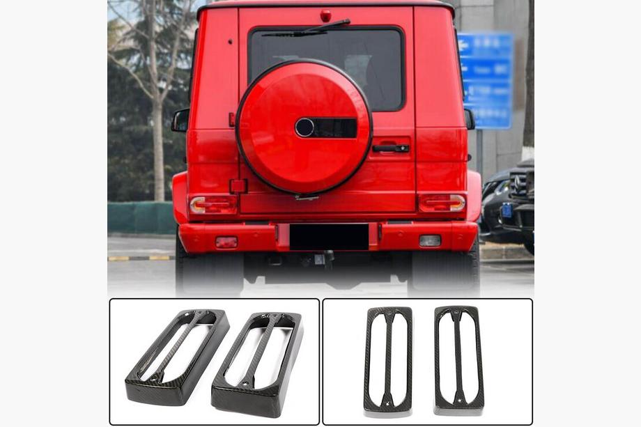 Mercedes G class W463 1990-2018 Nakładki na Tylne Lampy (Dry Carbon) Image