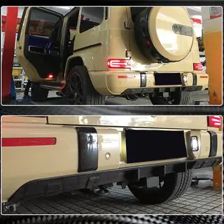 Dyfuzor Tylnego Zderzaka V1 do G63 AMG, Carbon zdjęcia 4