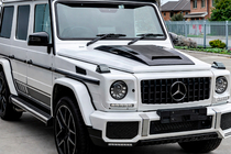 Mercedes G class W463 1990-2018 Nakładka maski BRBS (2004-2018, Carbon) zdjęcia 2