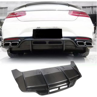 Dyfuzor tylnego zderzaka do AMG-Line 2015-2018, Carbon zdjęcia 1