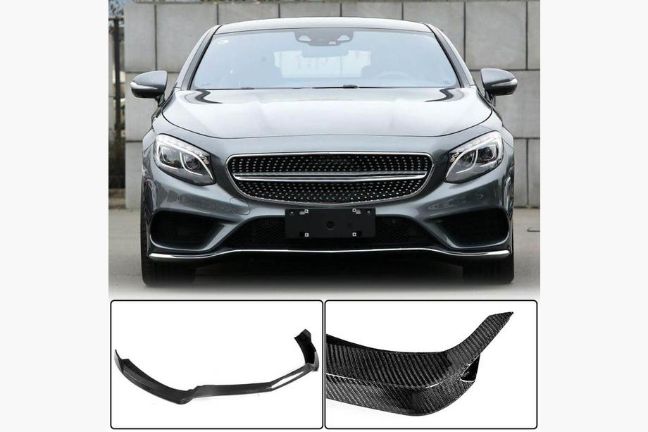 Mercedes S-class C217 Coupe 2014-2020 Nakładka na przedni zderzak Lip V1 do AMG-Line 2015-2018 Carbon Image
