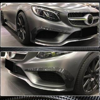 Wstawki do przedniego zderzaka (dla AMG-Line 2015-2018, Carbon) zdjęcia 4