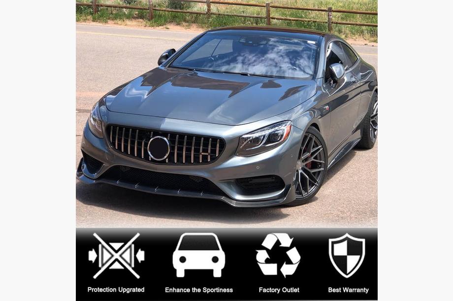 Mercedes S-class C217 Coupe 2014-2020 Nakładka Zderzaka Przedniego Lip V2 do AMG-Line 2015-2018 Carbon Zdjęcia 3