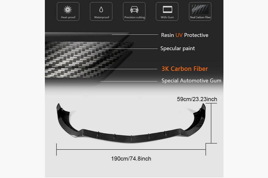 Mercedes S-class C217 Coupe 2014-2020 Nakładka Zderzaka Przedniego Lip V2 do AMG-Line 2015-2018 Carbon Zdjęcia 6