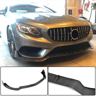 Nakładka na przedni zderzak Lip V3 (do AMG-Line 2015-2018, Carbon) zdjęcia 2