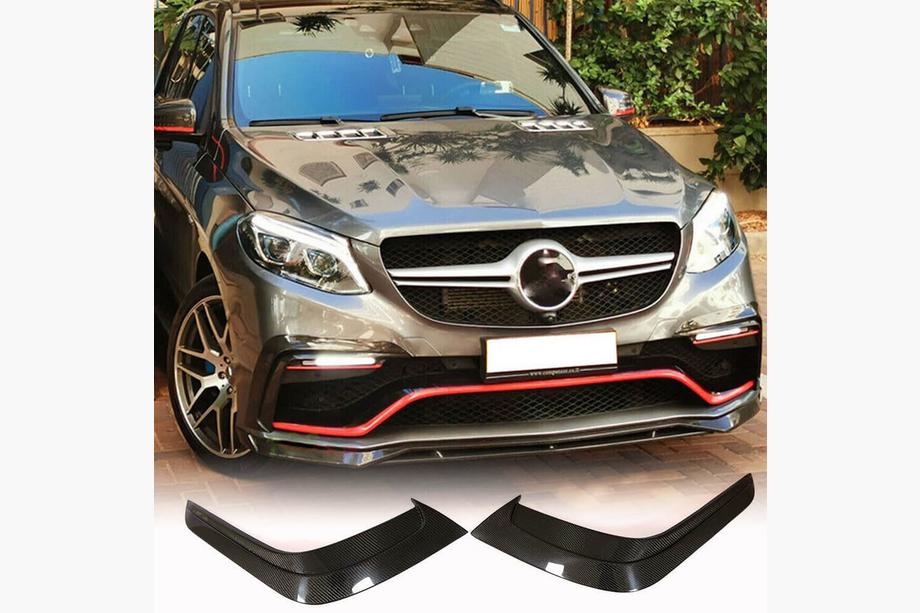 Mercedes GLE coupe C292 2015-2019 Nakładki na Przedni Zderzak z Włókna Węglowego do GLE63 AMG Image
