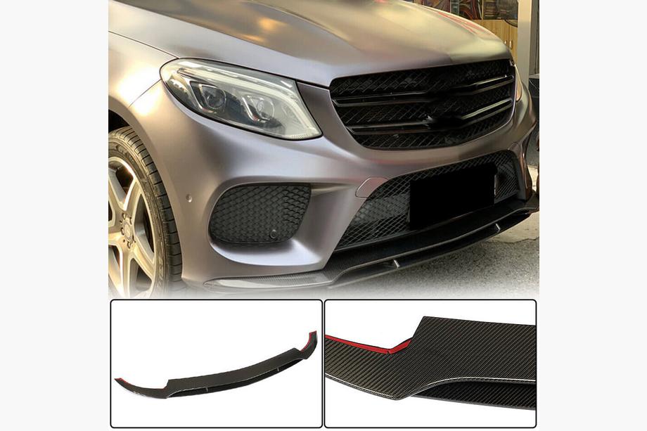 Mercedes GLE coupe C292 2015-2019 Nakładki na przedni zderzak Lip (do GLE43 AMG, Carbon) Image