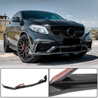 Mercedes GLE coupe C292 2015-2019 Nakładki na przedni zderzak Lip (do GLE63 AMG, Plastik) zdjęcia 1