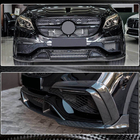 Mercedes GLE coupe C292 2015-2019 Nakładki na przedni zderzak Lip (do GLE63 AMG, Plastik) zdjęcia 4