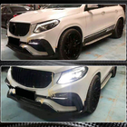 Mercedes GLE coupe C292 2015-2019 Nakładki na przedni zderzak Lip (do GLE63 AMG, Plastik) zdjęcia 5