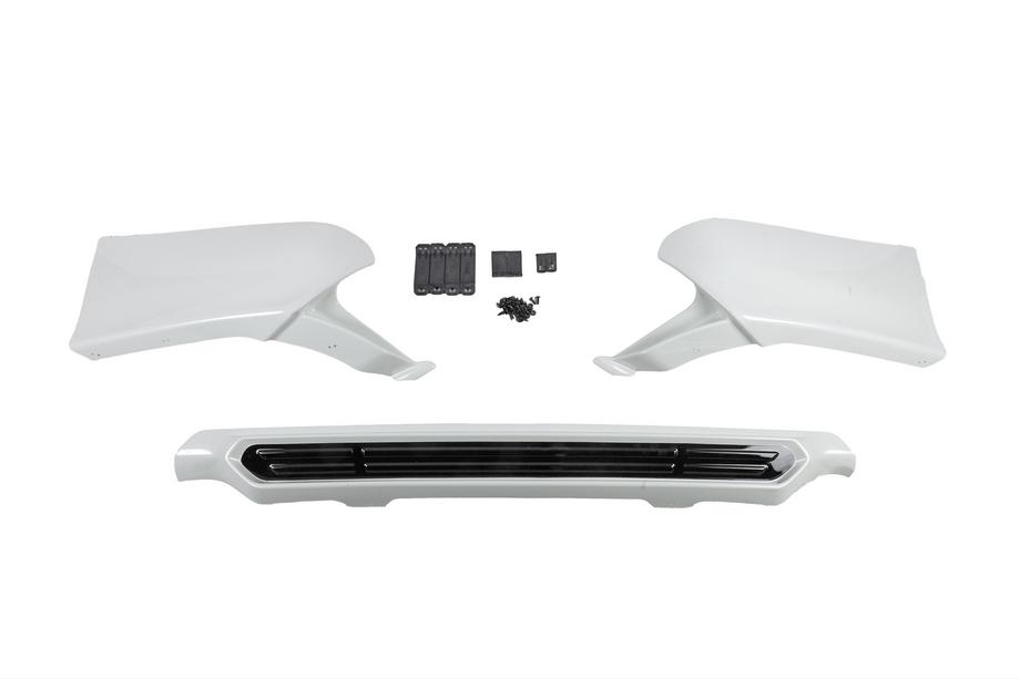 Toyota Land Cruiser Prado 150 2009-2023 Tylna nakładka TRD, 3-częściowa (do 2017+) Biały Zdjęcia 3