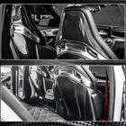Mercedes C-class W205 2014-2021 Nakładki na siedzenia z Dry Carbon zdjęcia 6