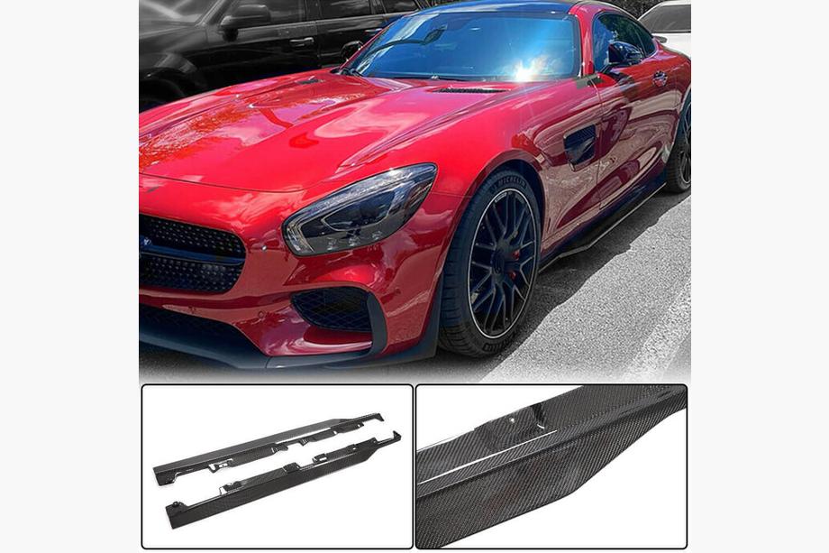 Mercedes AMG GT C190/R190 2014-2022 Progi Boczne (2015-2017, Carbon) Zdjęcia 1