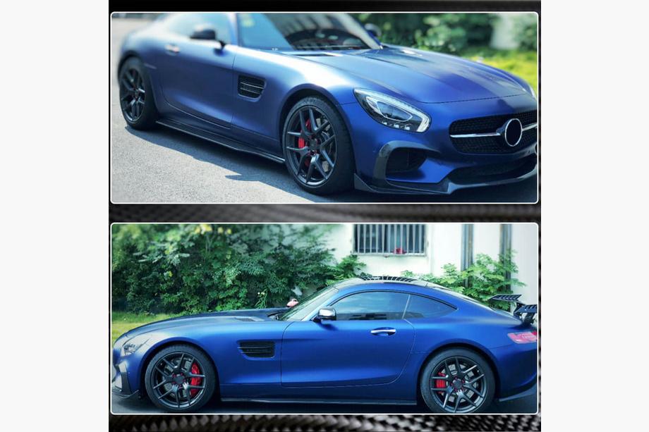 Mercedes AMG GT C190/R190 2014-2022 Progi Boczne (2015-2017, Carbon) Zdjęcia 3