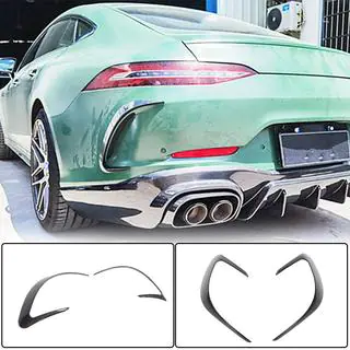 Nakładki na tylny zderzak V2 (do GT63 2018-2022, Carbon) zdjęcia 1