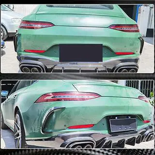 Nakładki na tylny zderzak V2 (do GT63 2018-2022, Carbon) zdjęcia 4