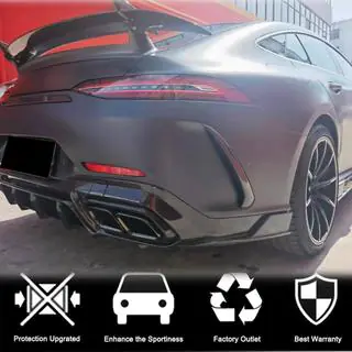 Nakładki na tylny zderzak V1 (do GT63 2018-2022, Carbon) zdjęcia 2