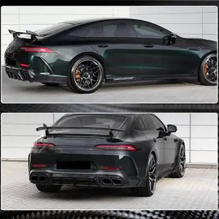 Nakładki na tylny zderzak V1 (do GT63 2018-2022, Carbon) zdjęcia 3
