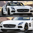 Mercedes SLS C197 2010-2014 Flapy Zderzaka Przedniego V1 Carbon zdjęcia 5