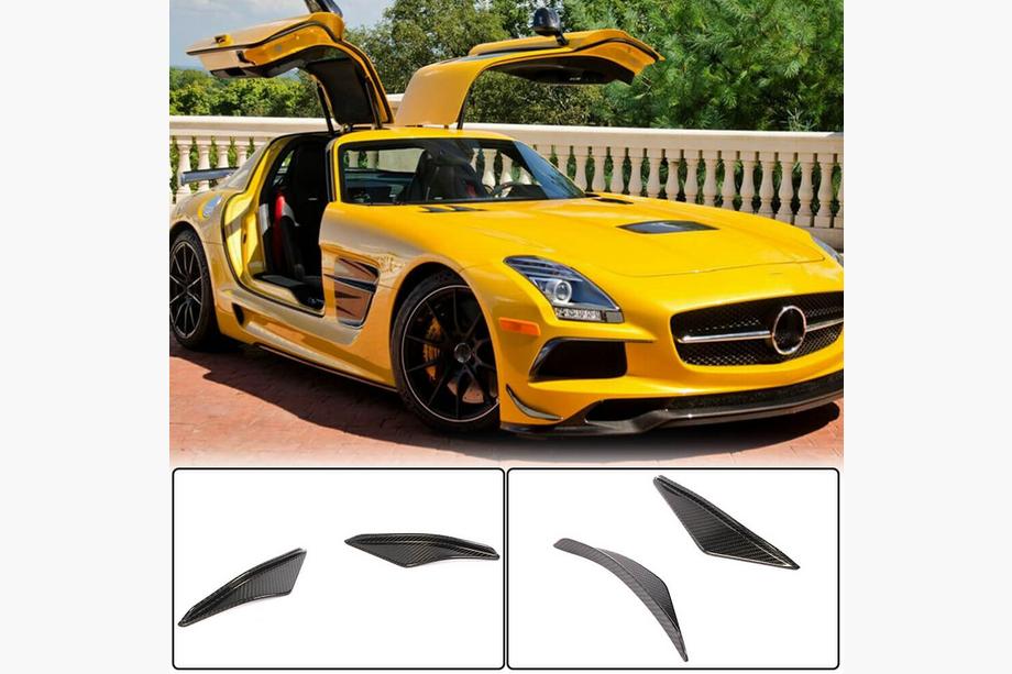 Mercedes SLS C197 2010-2014 Flapy Zderzaka Przedniego V1 Carbon Image