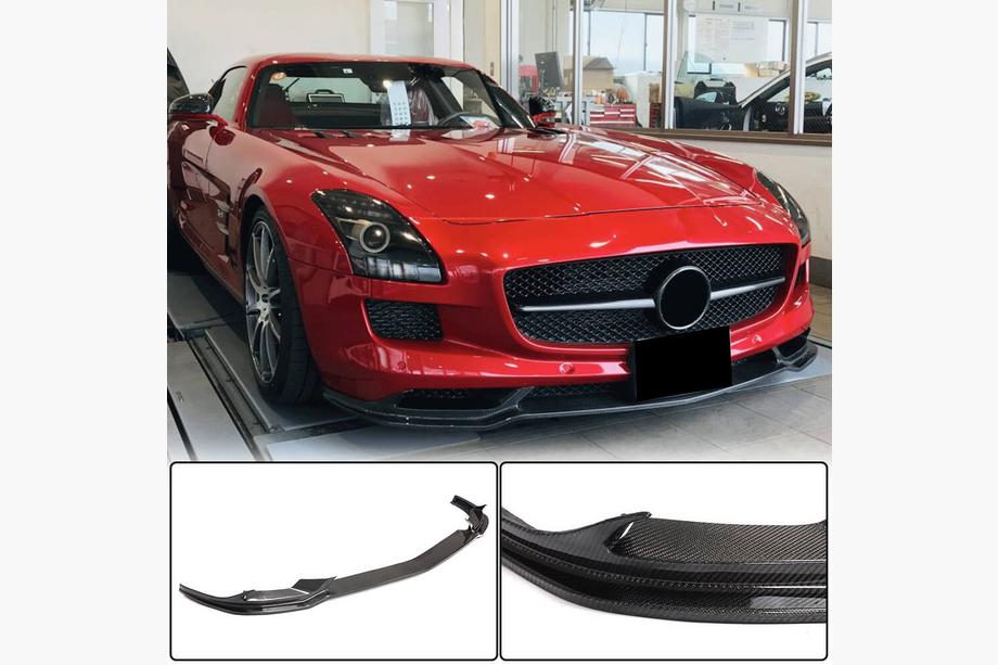 Mercedes SLS C197 2010-2014 Nakładka Zderzaka Przedniego Lip (Carbon) Image