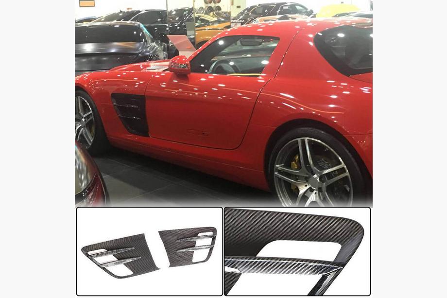 Mercedes SLS C197 2010-2014 Nakładki na przednie błotniki (Dry Carbon) Image