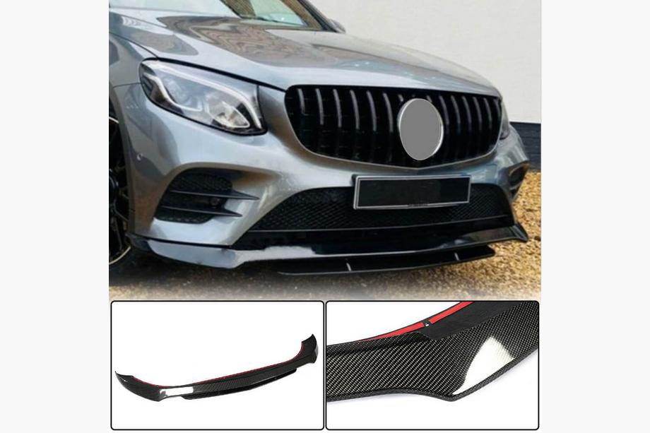 Mercedes GLC coupe C253 2016-2023 Nakładka na przedni zderzak Lip (do AMG-Line/GLC43 AMG, Carbon) Image