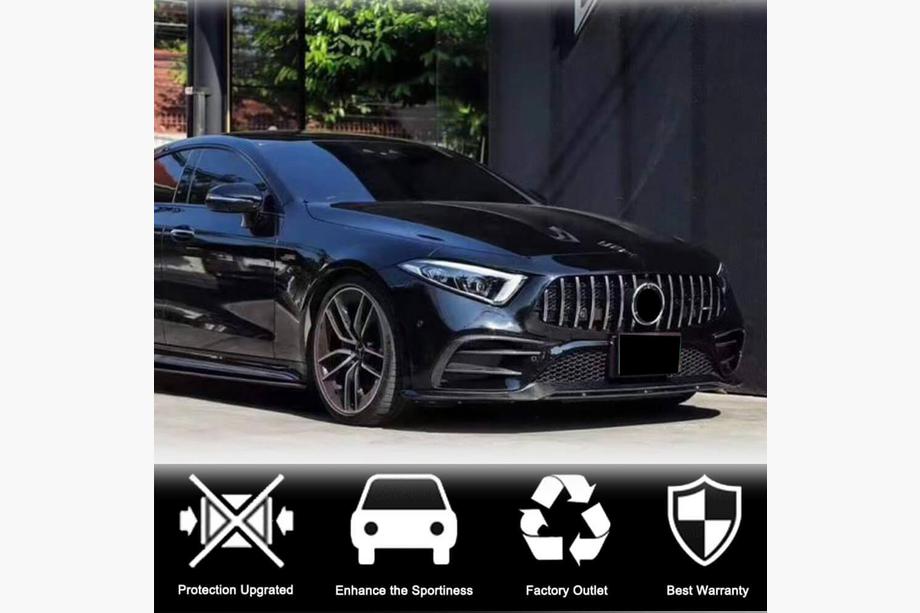 Mercedes CLS C257 2018- Nakładka na przedni zderzak Lip (do AMG/AMG-Line 2018-2020, Carbon) Zdjęcia 3
