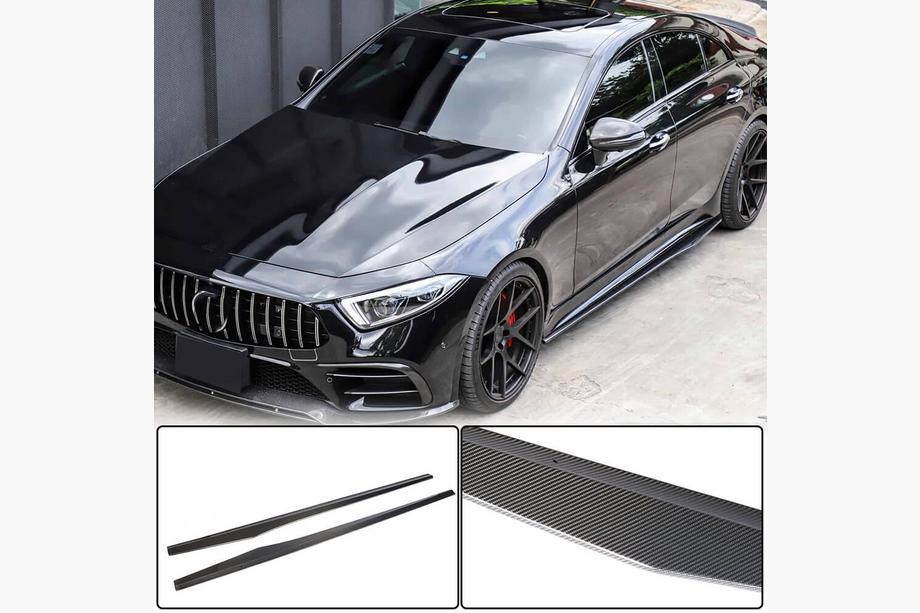 Mercedes CLS C257 2018- Progi Boczne V1 (do AMG/AMG-Line 2018-2020, Carbon) Image