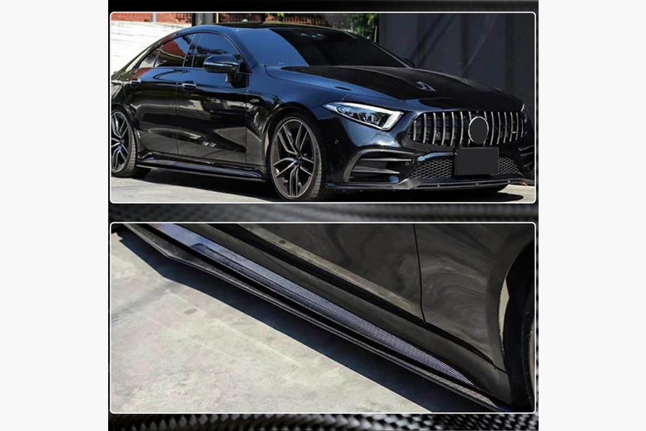 Mercedes CLS C257 2018- Progi Boczne V1 (do AMG/AMG-Line 2018-2020, Carbon) Zdjęcia 4