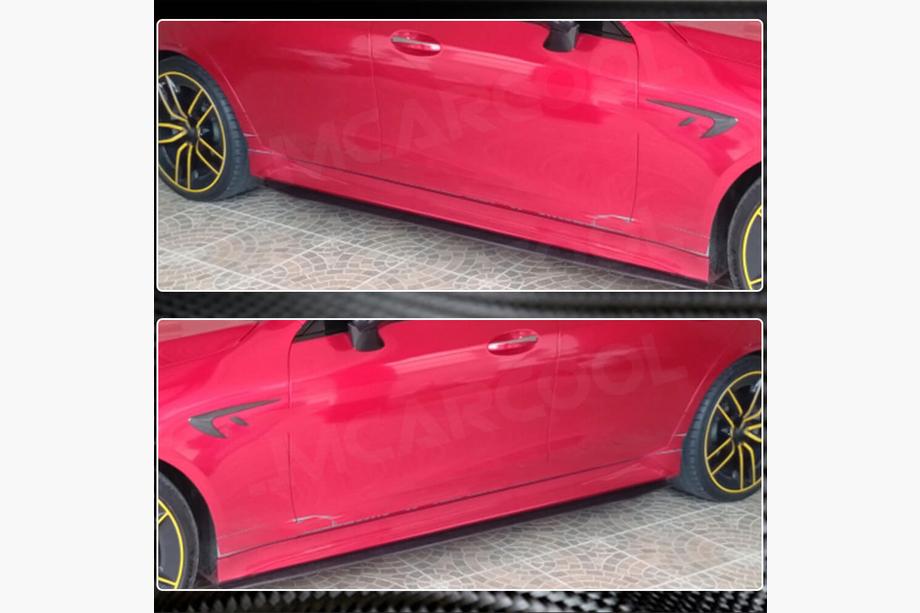 Mercedes CLS C257 2018- Progi Boczne V1 (do AMG/AMG-Line 2018-2020, Carbon) Zdjęcia 5