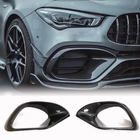 Mercedes CLA C118 2019- Nakładki na przedni zderzak z karbonu do CLA45 AMG SD zdjęcia 1