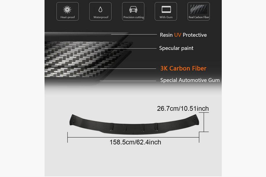 Mercedes GLC coupe C253 2016-2023 Dyfuzor tylnego zderzaka do GLC43 AMG 2020-2022, Carbon Zdjęcia 4