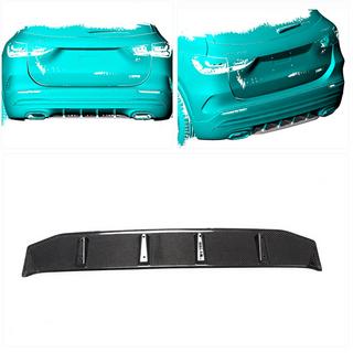 Dyfuzor tylnego zderzaka (do AMG-Line, Carbon) zdjęcia 2