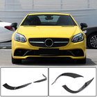 Mercedes SLK R172 2011-2016 Nakładki na przedni zderzak z karbonu (dla Base 2016-2020) zdjęcia 1