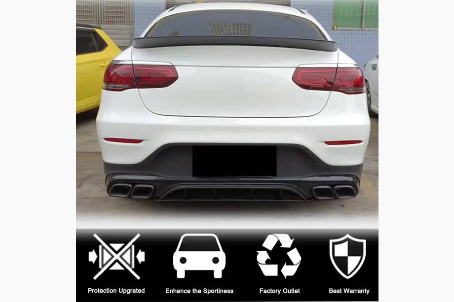 Mercedes GLC coupe C253 2016-2023 Spojler V2 (Carbon) Zdjęcia 3