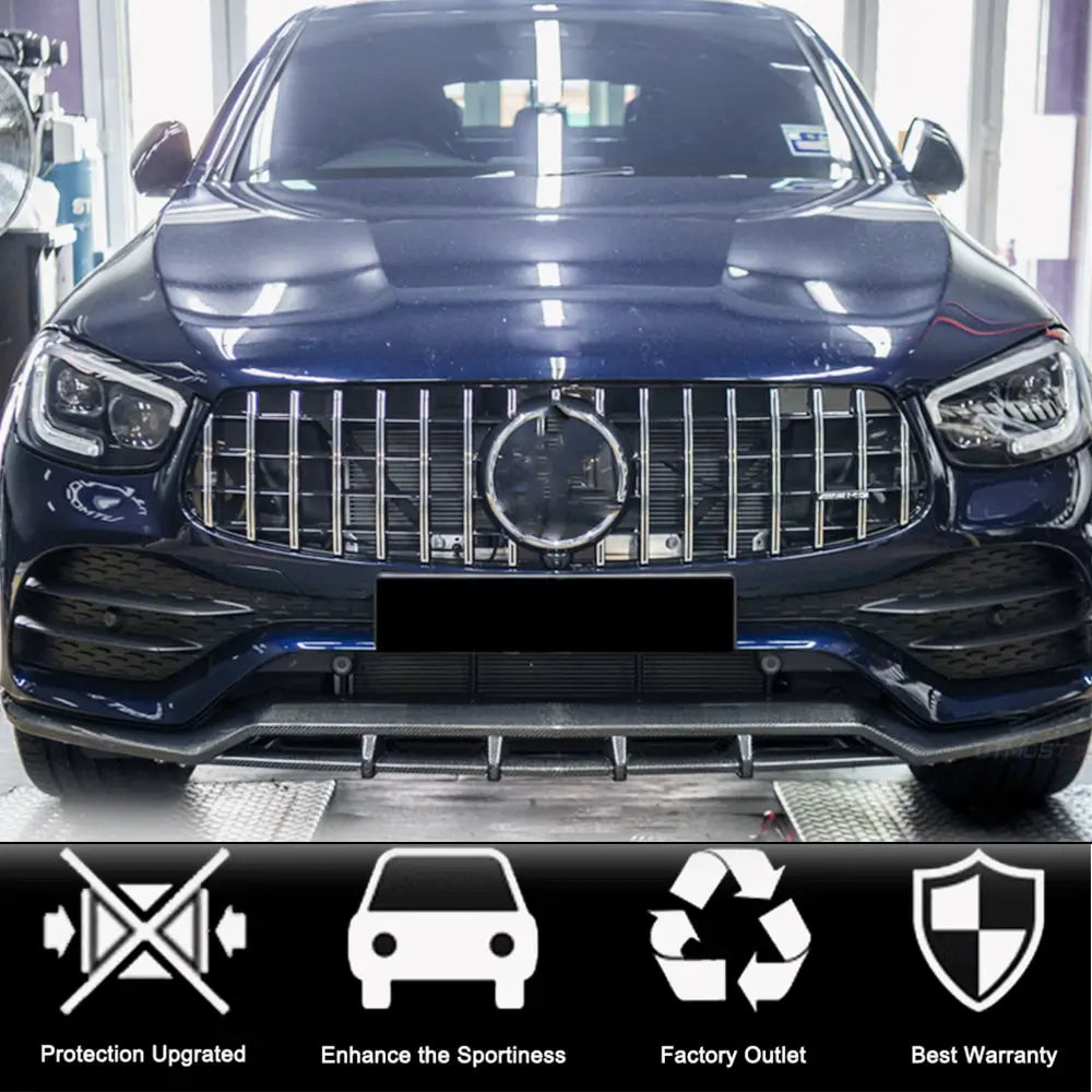 Nakładka na przedni zderzak Lip do AMG-Line 2020+, Carbon zdjęcia 2