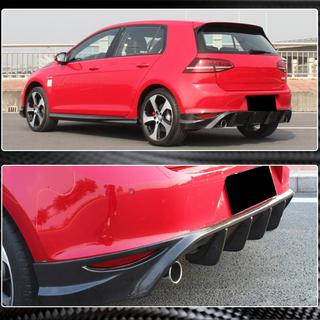 Dyfuzor Tylnego Zderzaka V2 (do Base/GTI HB 2012-2017, Carbon) Volkswagen Golf 7/E-Golf 2012-2020 zdjęcia 3