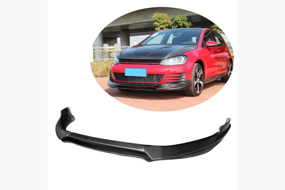 Volkswagen Golf 7/E-Golf 2012-2020 Nakładka na zderzak przedni Lip V1 (do GTI HB 2012-2017, Carbon) Image