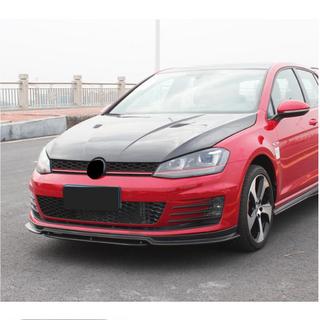 Nakładka Zderzaka Przedniego Lip V3 do GTI HB 2012-2017 Carbon zdjęcia 4