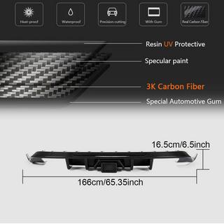 Dyfuzor tylnego zderzaka (Base/R/GTI HB 2017-2020, Carbon) Volkswagen Golf 7/E-Golf 2012-2020 zdjęcia 4