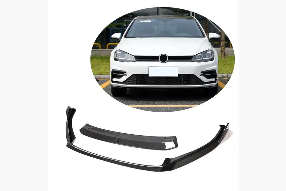 Volkswagen Golf 7/E-Golf 2012-2020 Nakładka na przedni zderzak Lip V2 (do R/R-Line 2017-2020, Carbon) Image